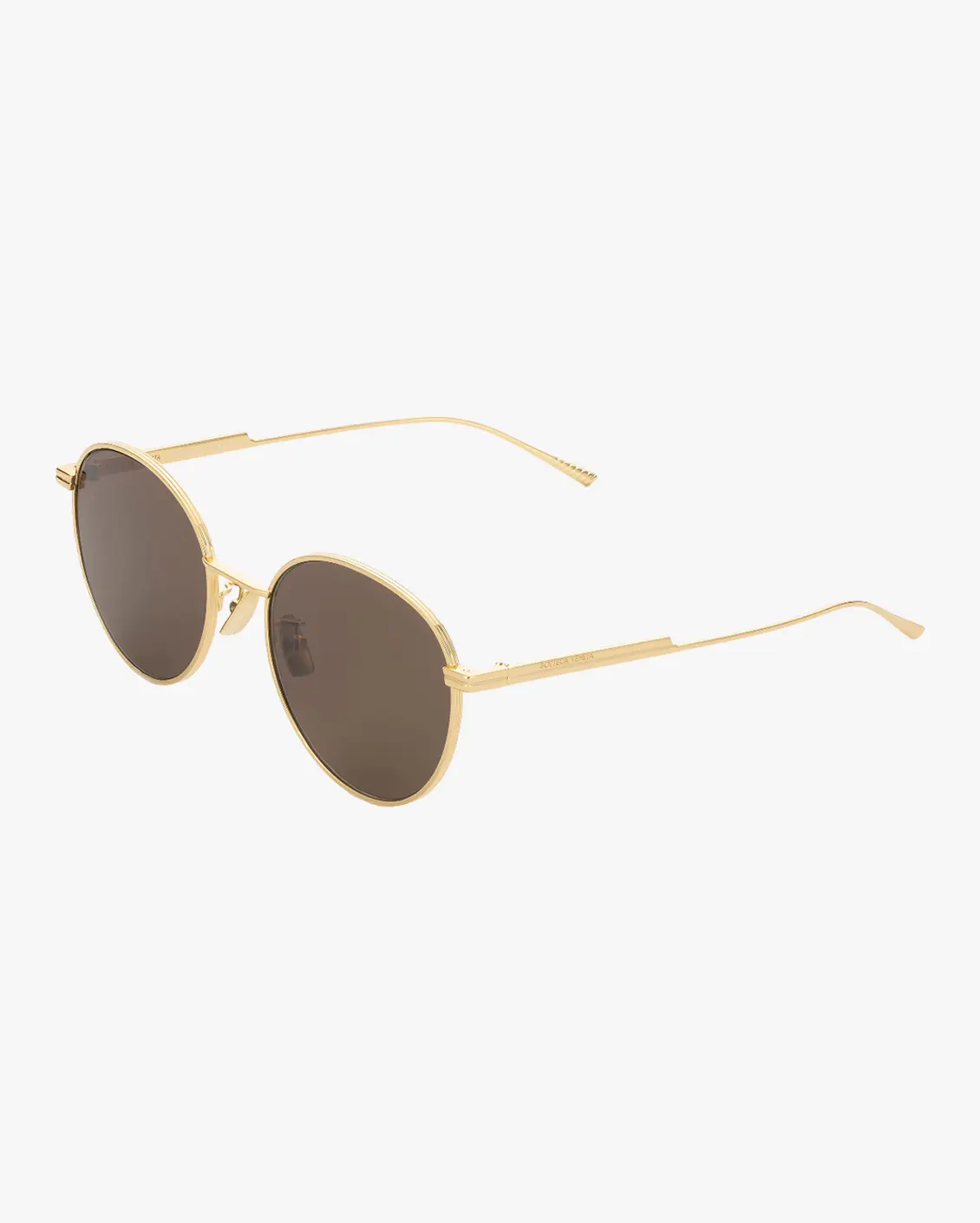 Round Sunglasses in Gold