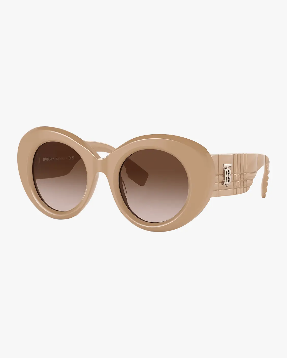 Round Sunglasses in Brown