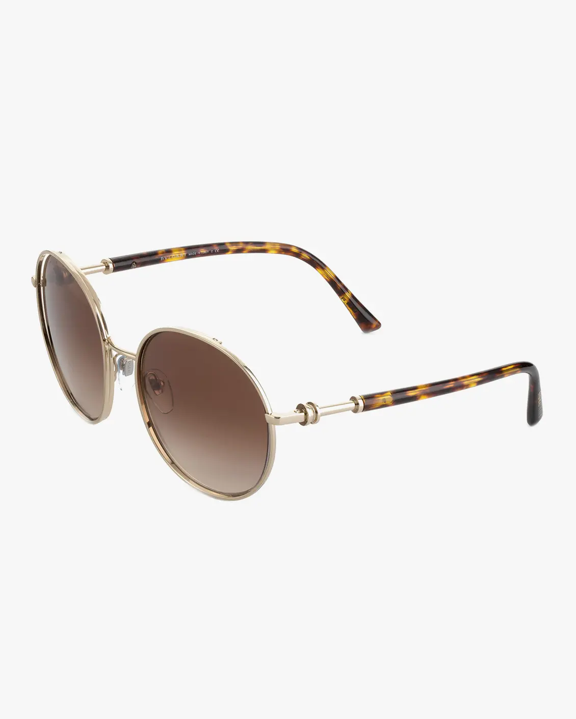 Round Sunglasses in Gold