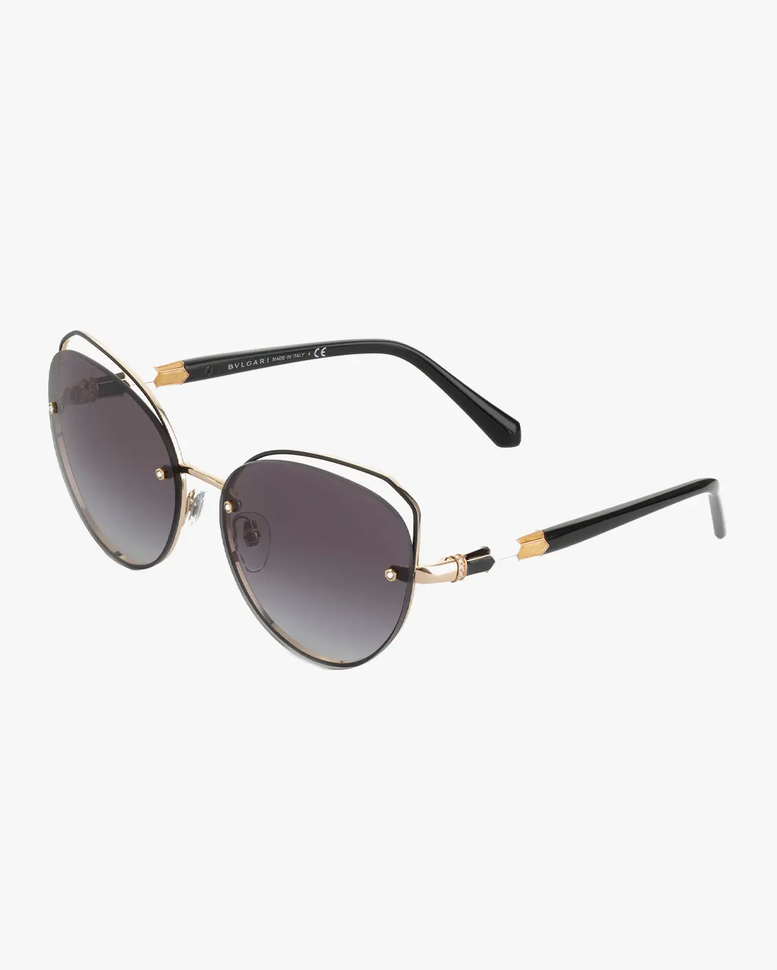 Round Sunglasses in Gold