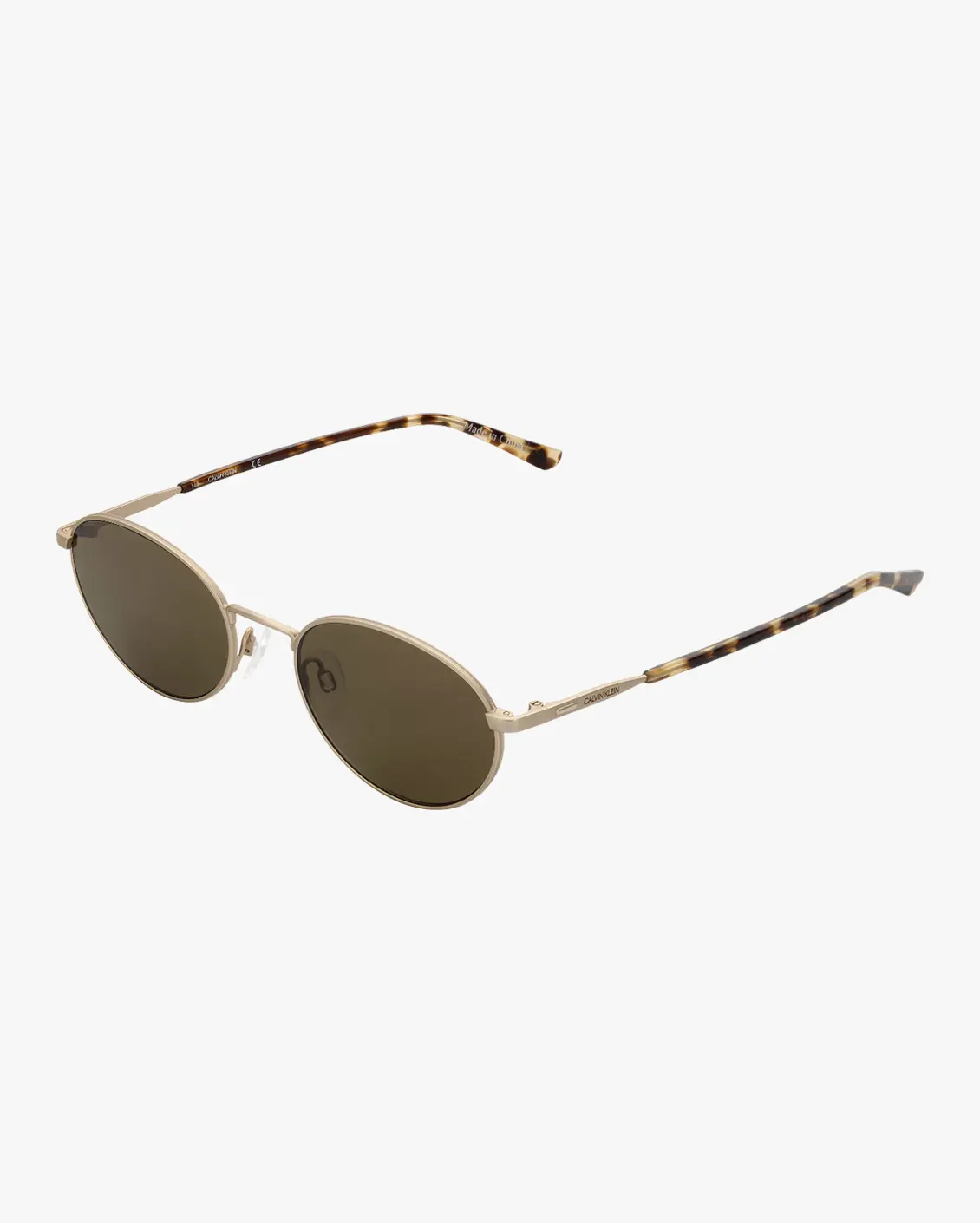 Oval Sunglasses in Gold