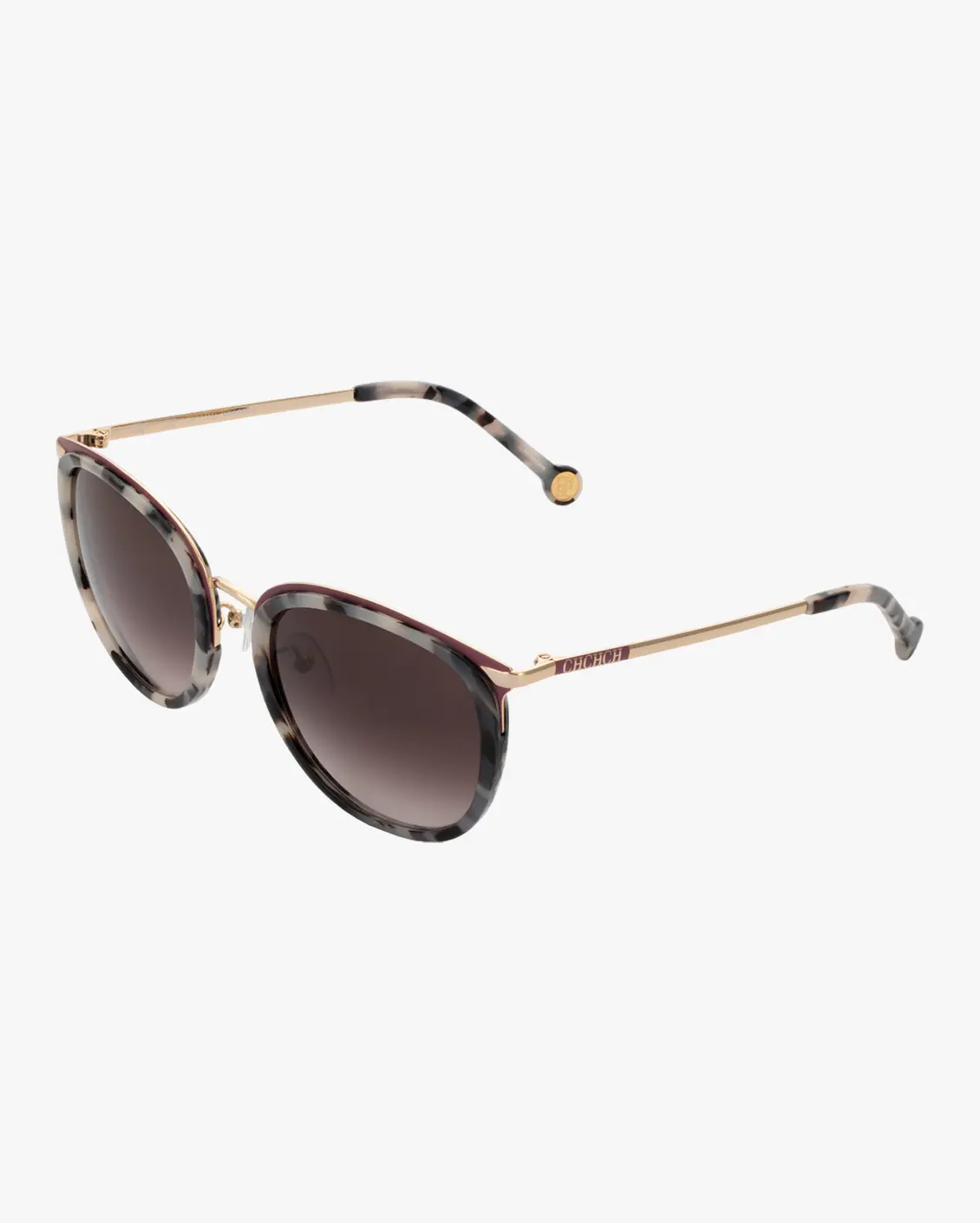 Round Sunglasses in Gold