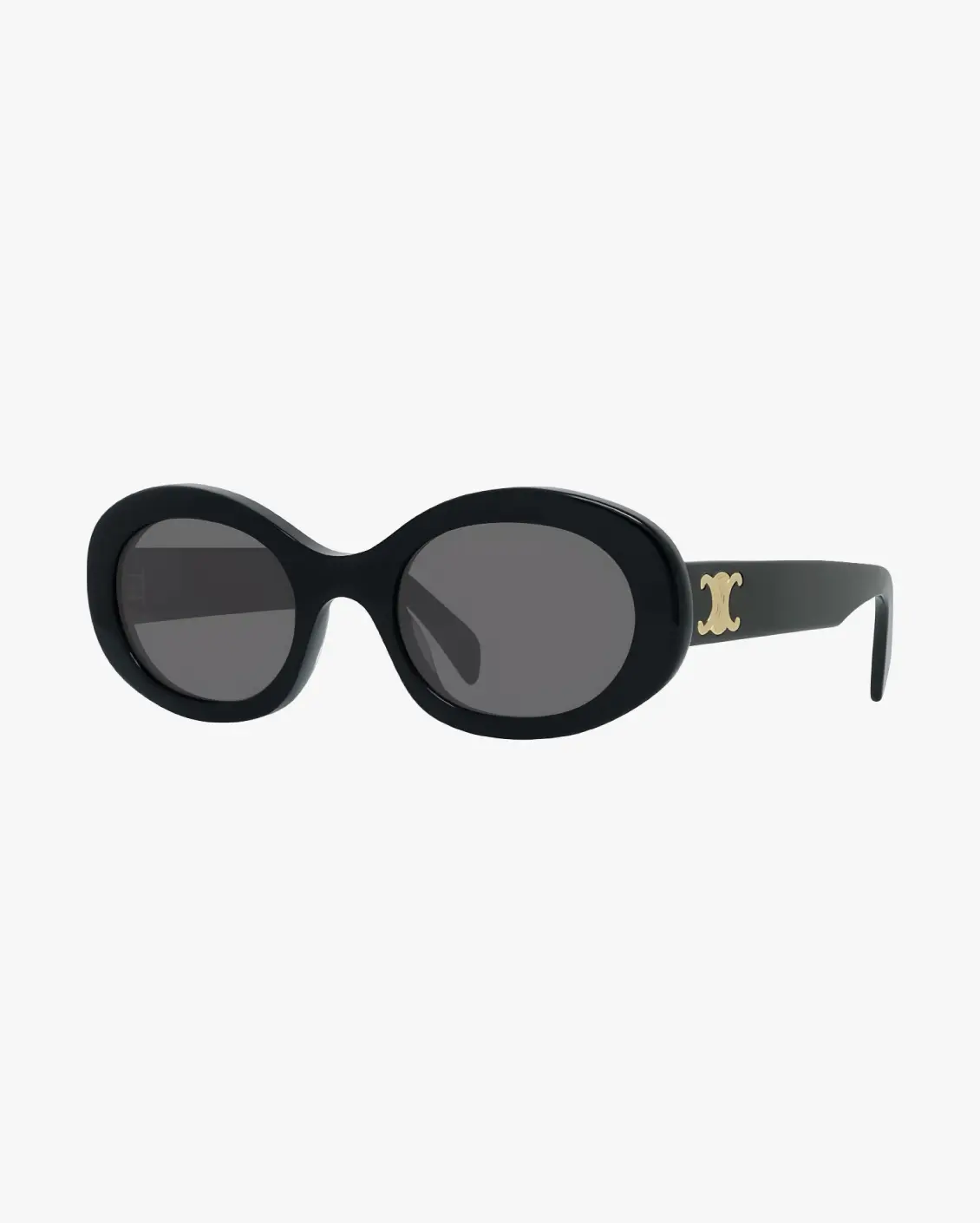 Oval Sunglasses in Black