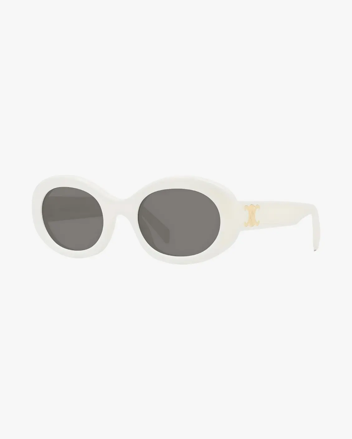 Oval Sunglasses in White