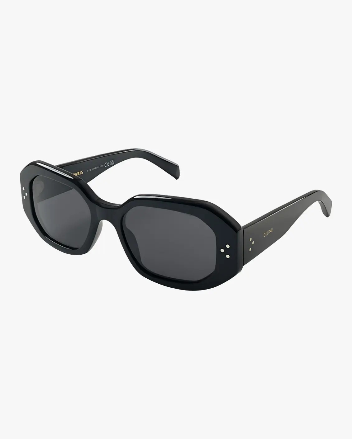 Hexagonal Sunglasses in Black