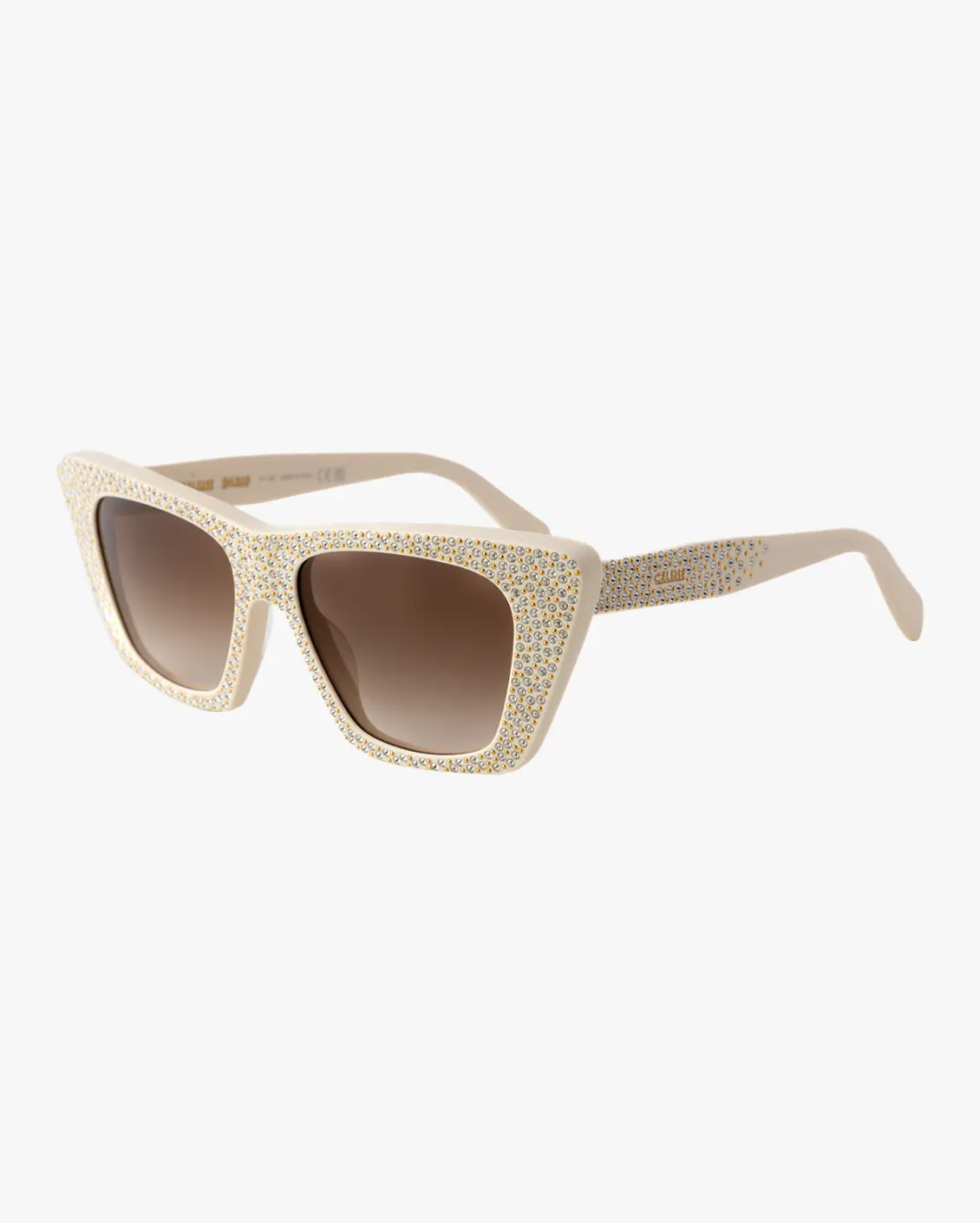 Cat Eye Sunglasses in White