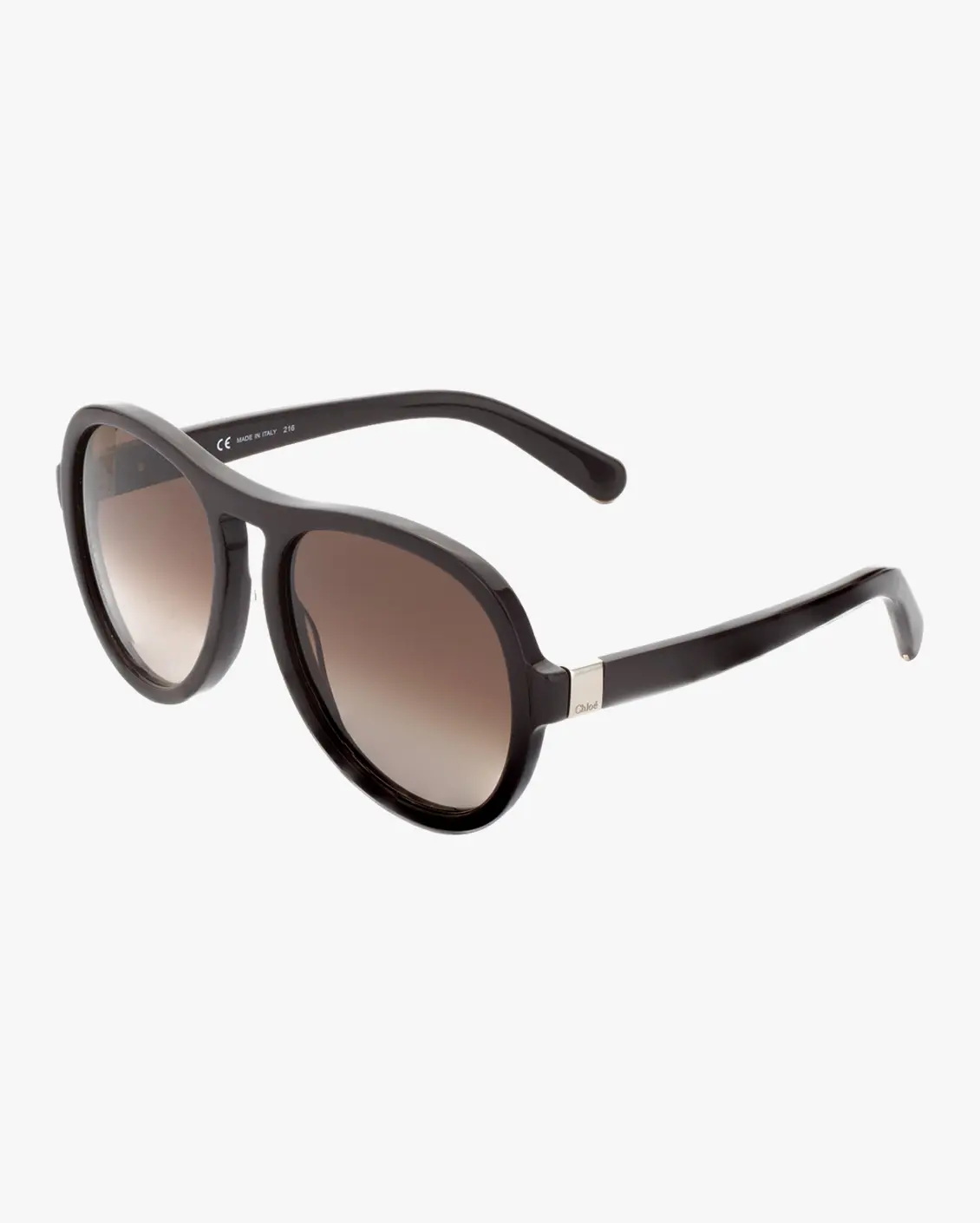 Round Sunglasses in Brown