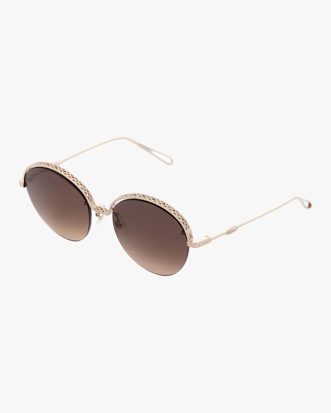 Round Sunglasses in Gold