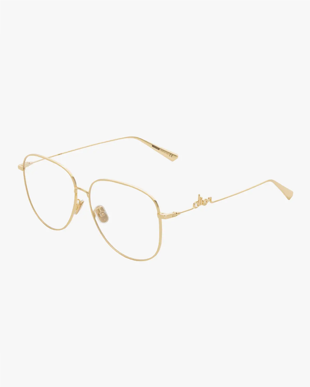 Round Eyeglasses in Gold