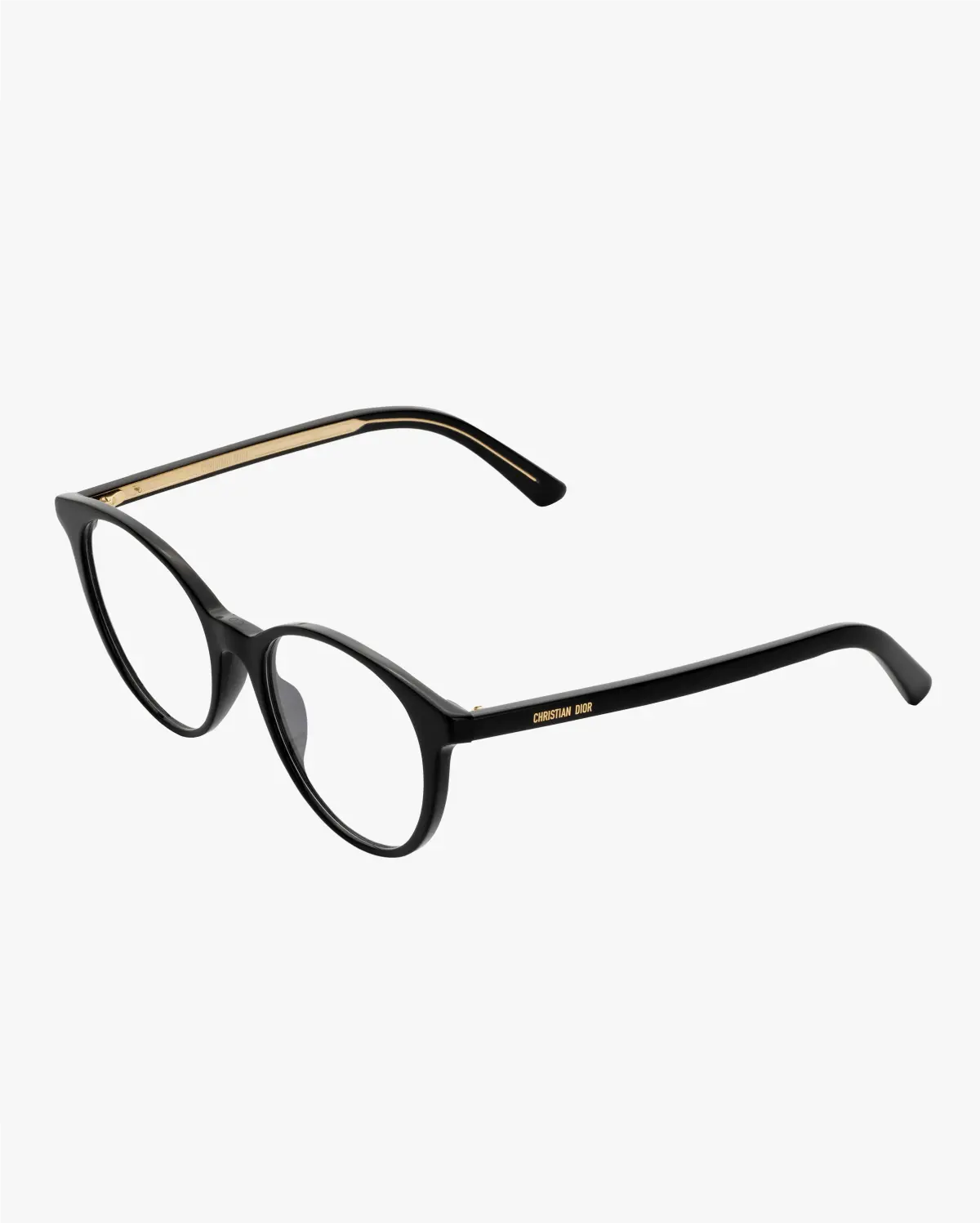 Round Eyeglasses in Black