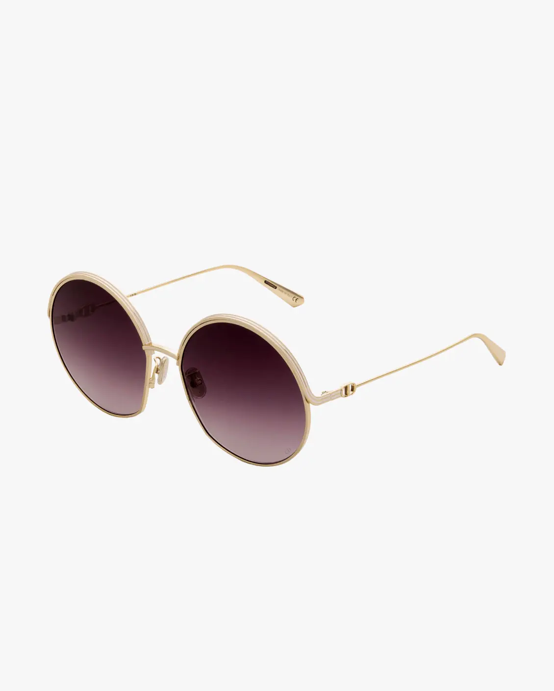 Round Sunglasses in Gold