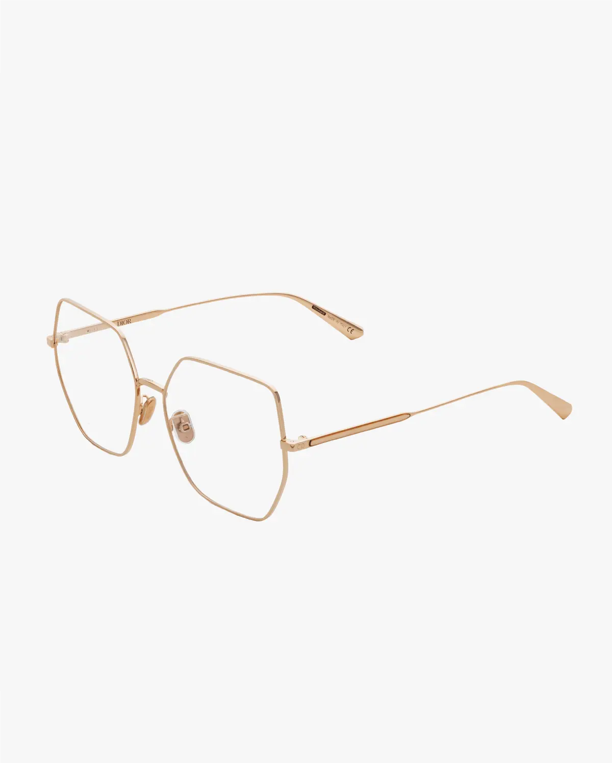 Irregular Eyeglasses in Gold