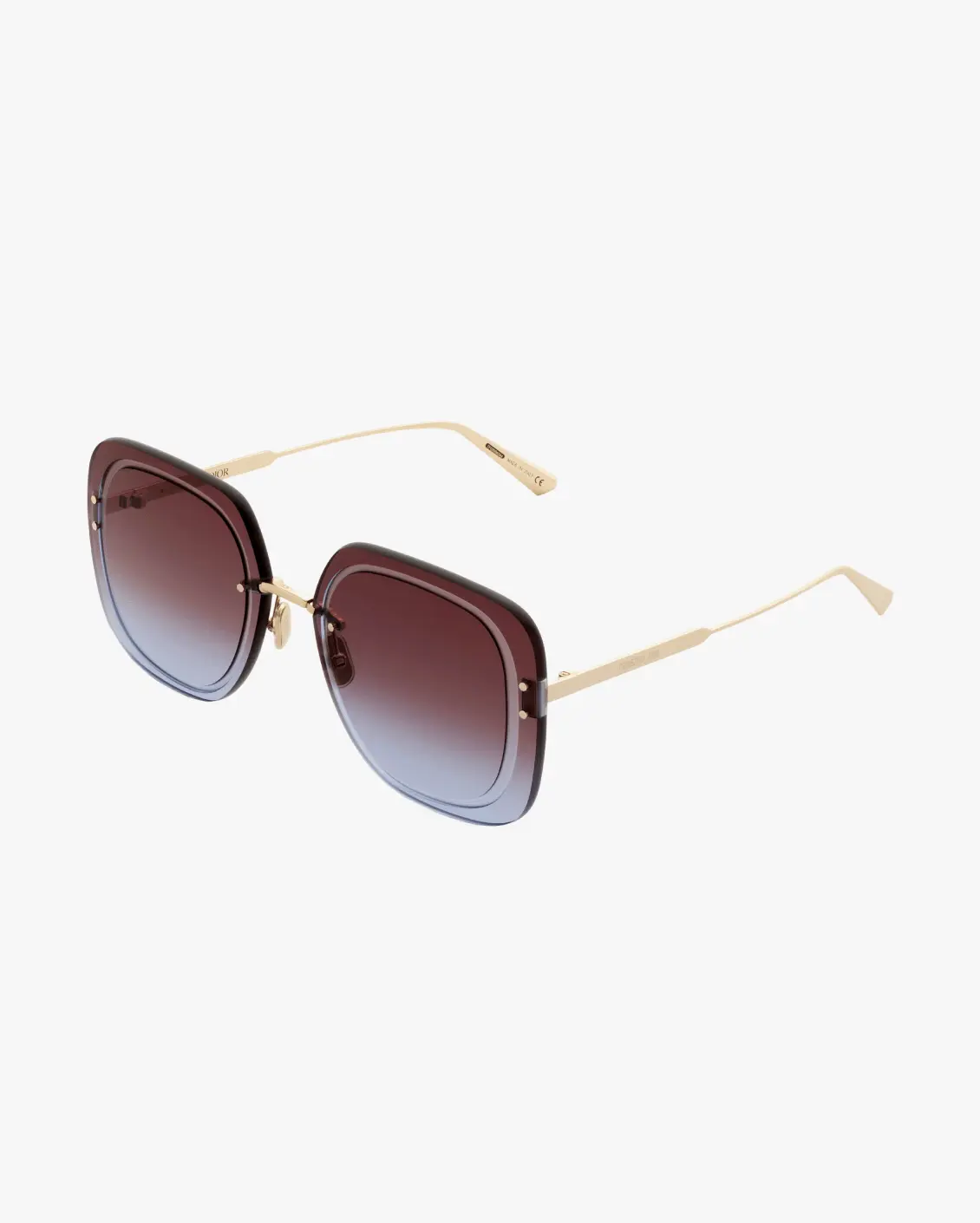 Square Sunglasses in Gold