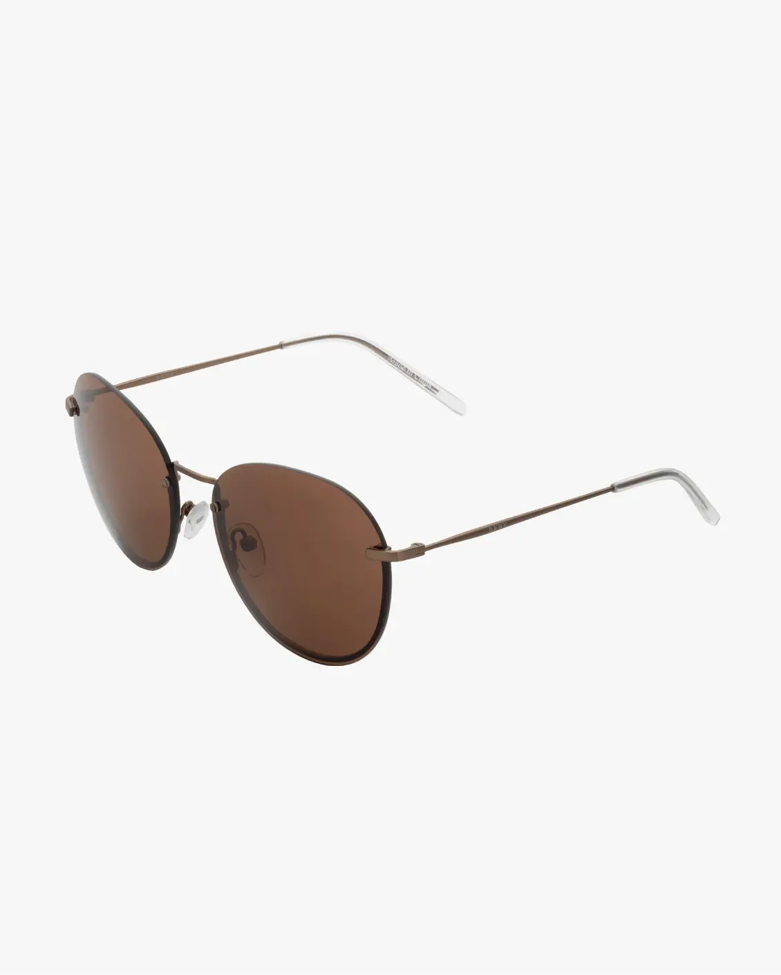 Round Sunglasses in Brown