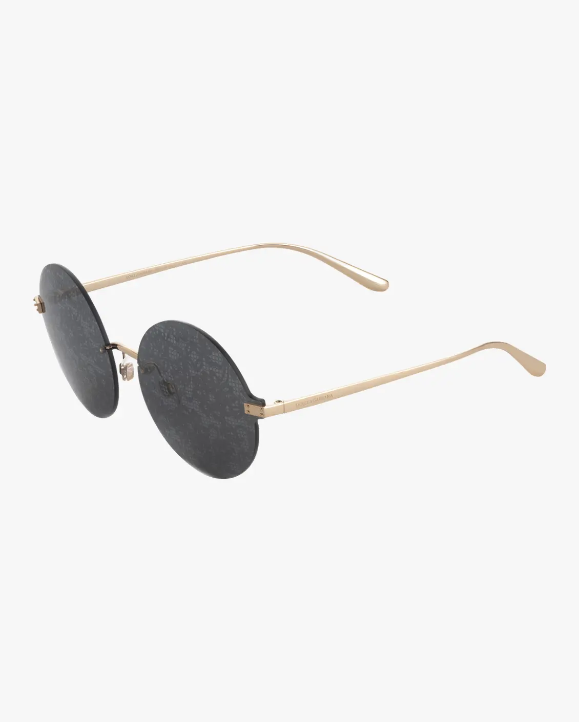 Round Sunglasses in Gold