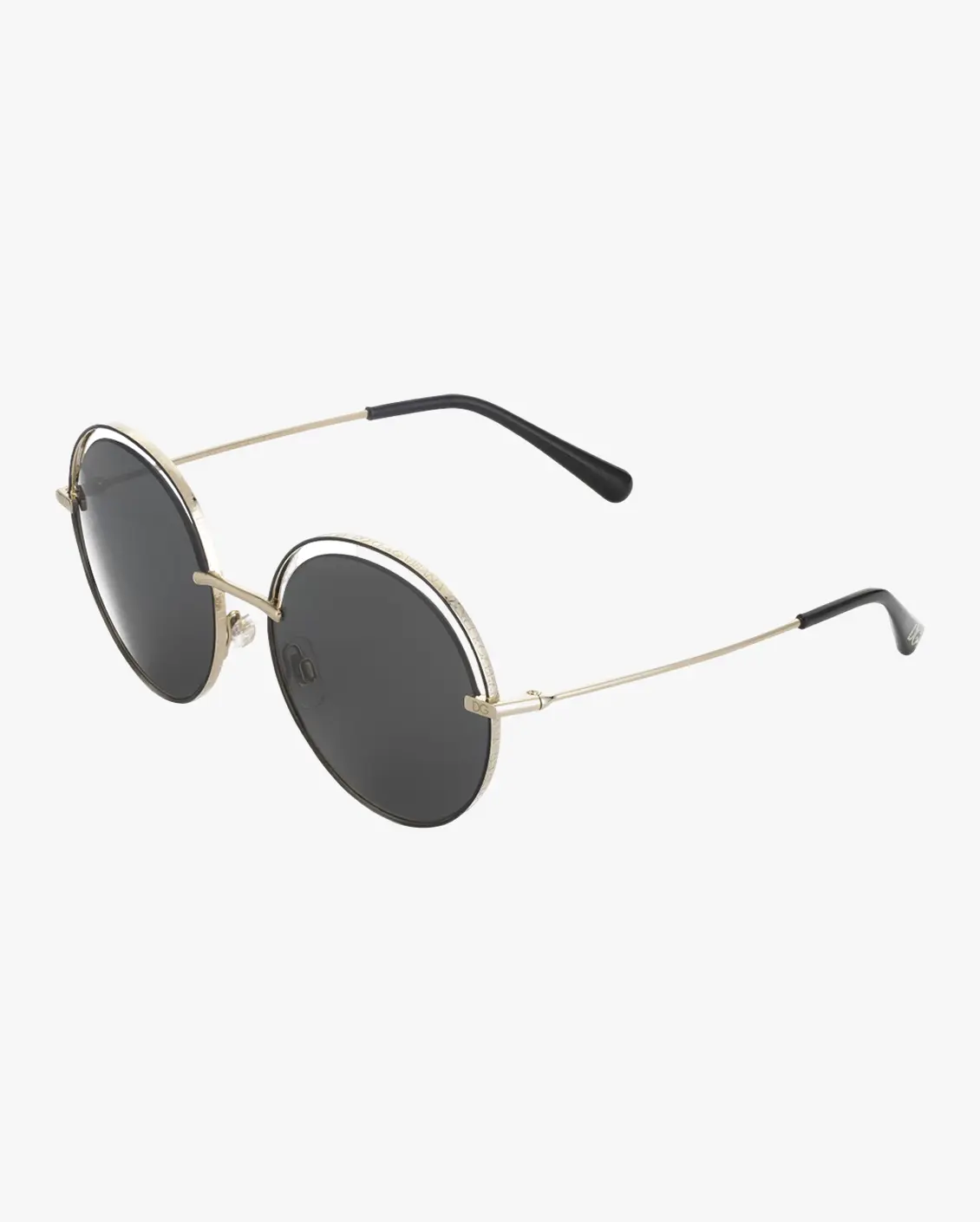 Round Sunglasses in Gold