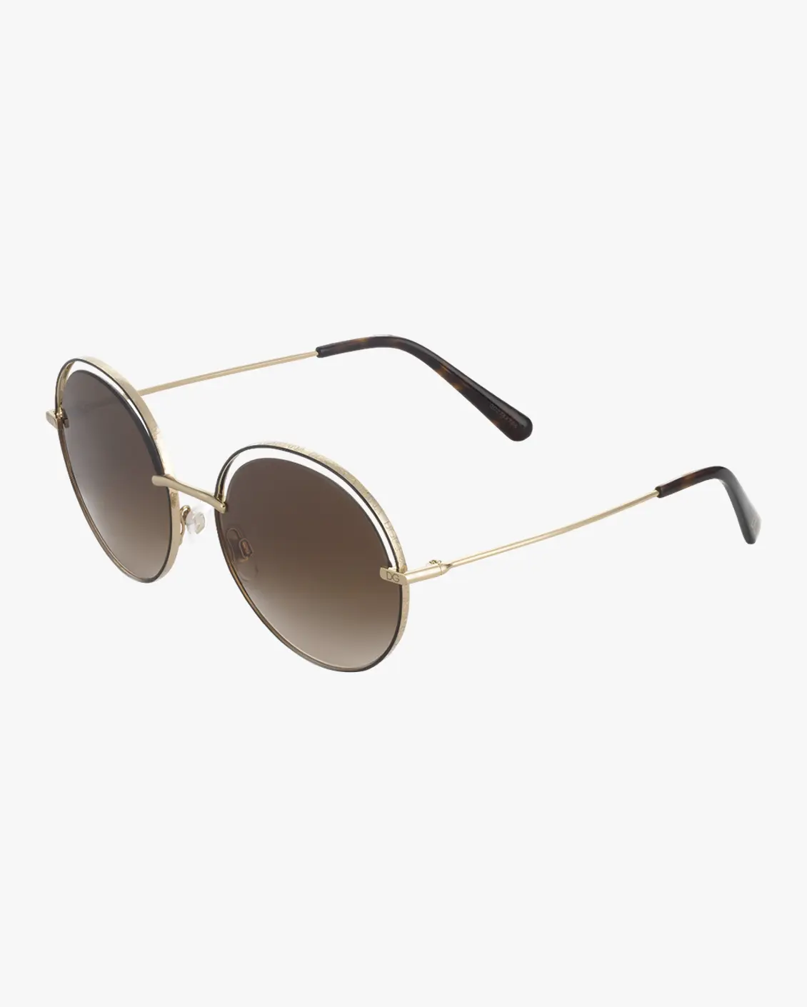 Round Sunglasses in Gold