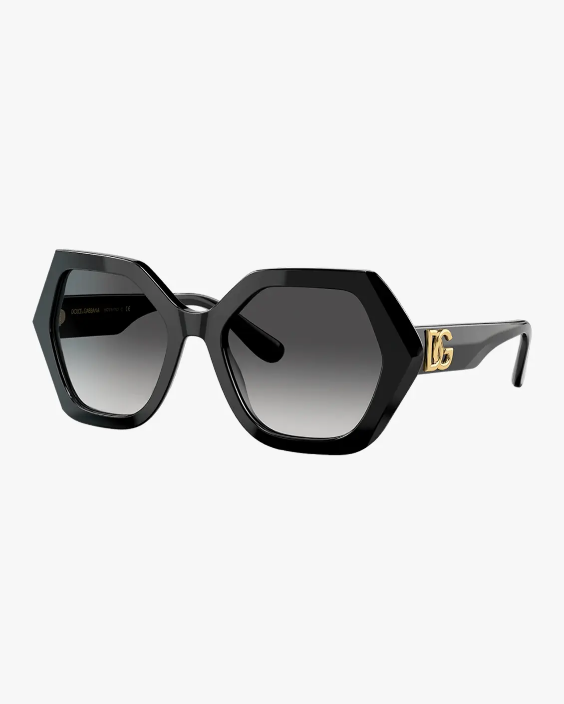 Hexagonal Sunglasses in Black