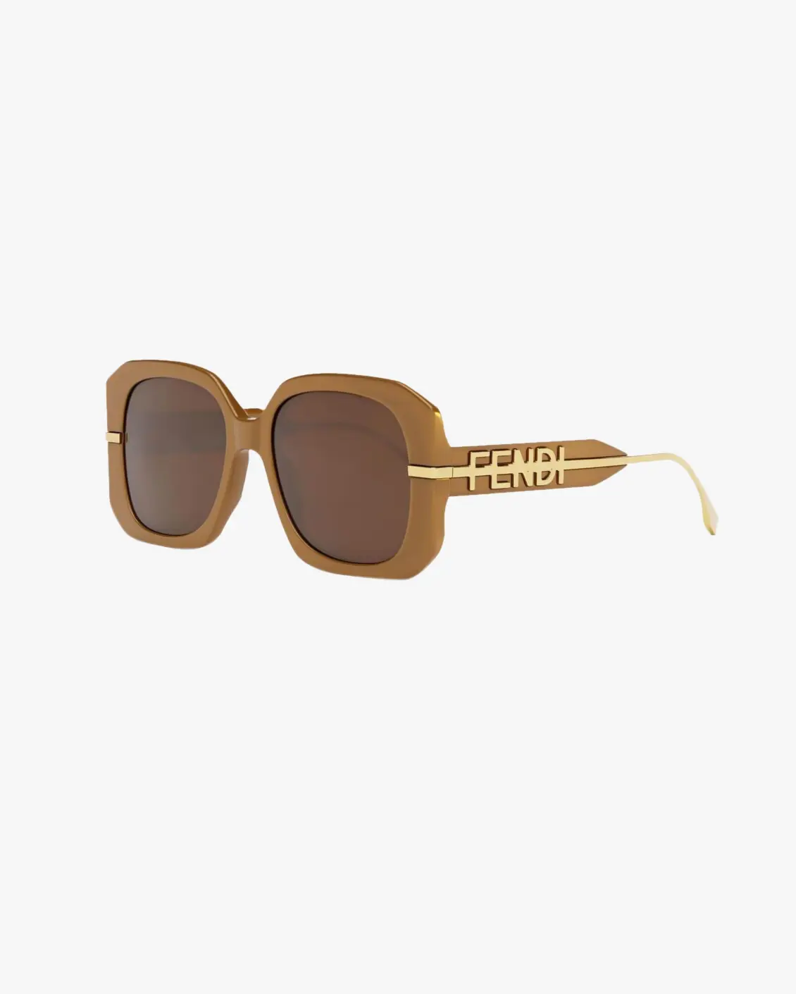 Square Sunglasses in Gold