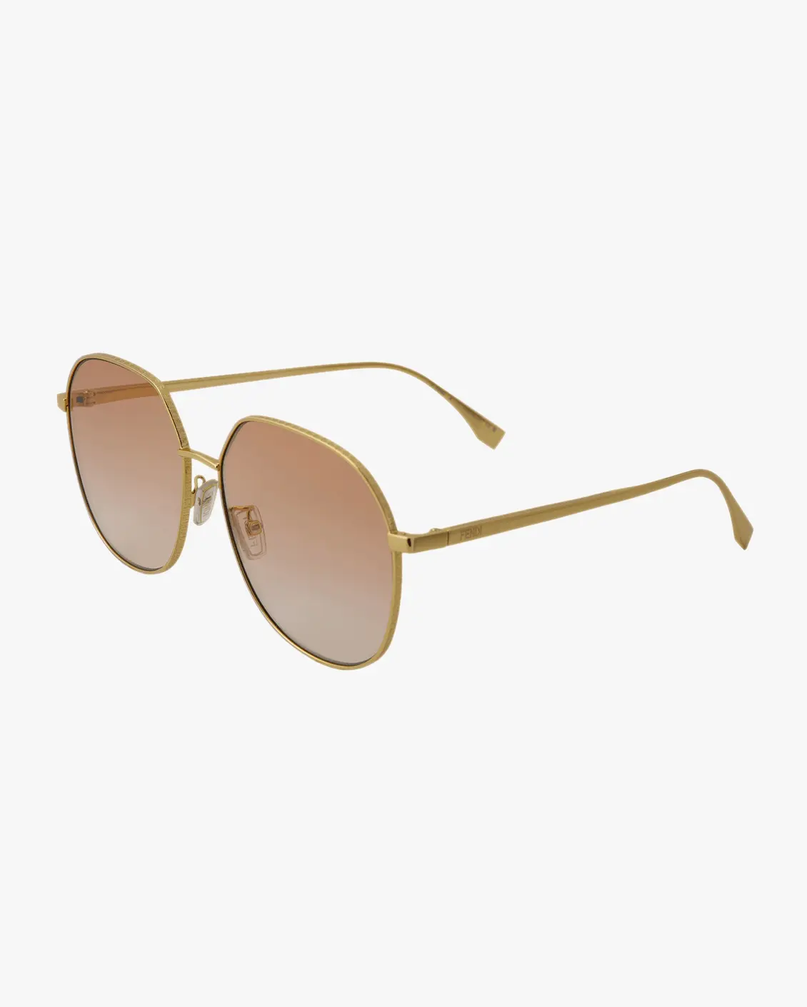 Round Sunglasses in Gold