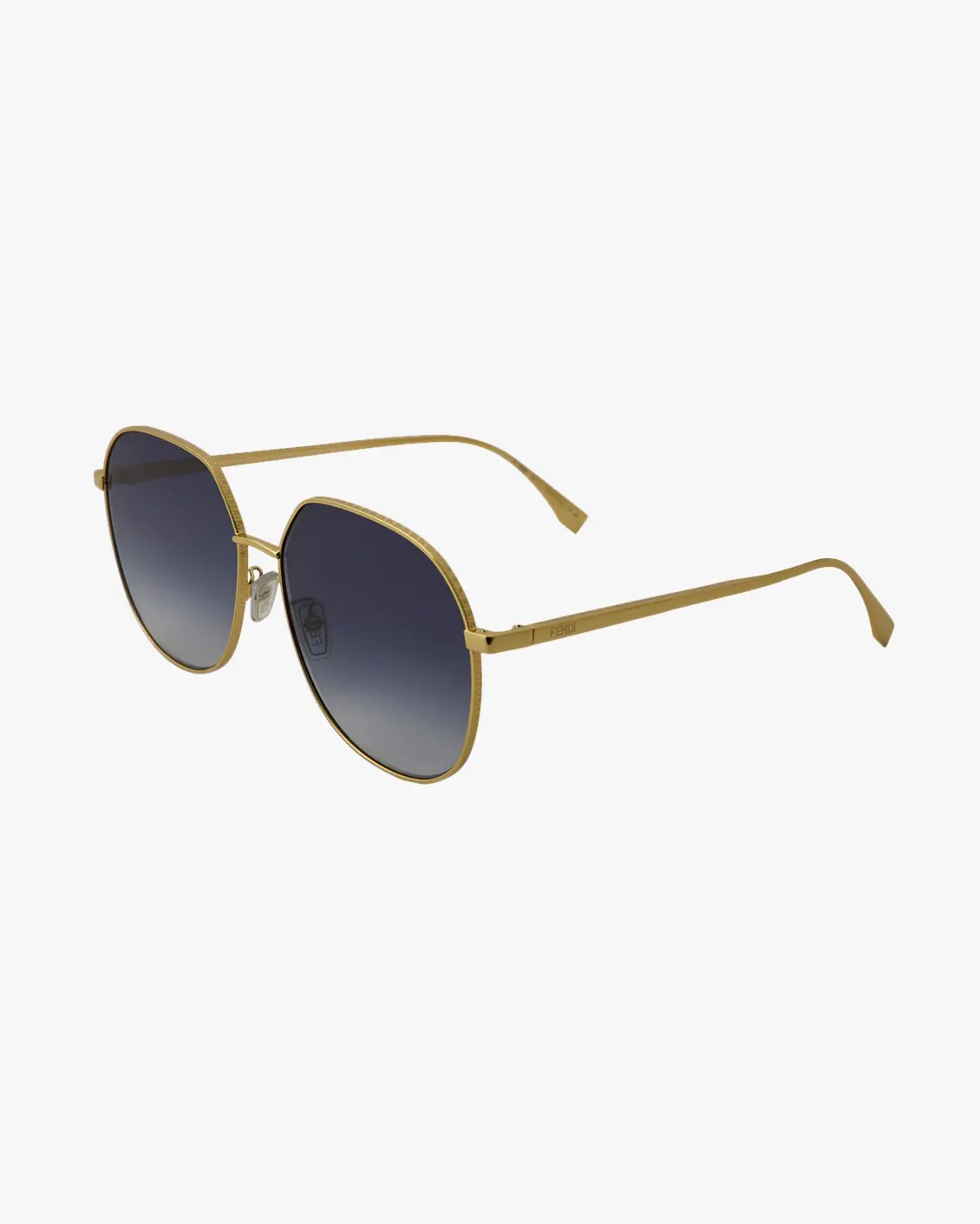 Round Sunglasses in Gold