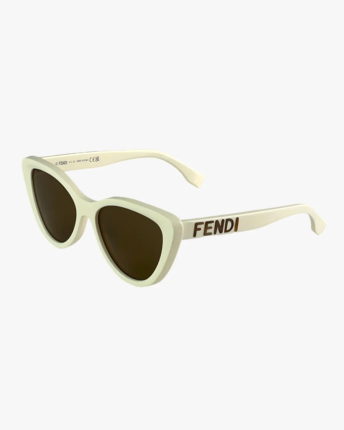 Cat Eye Sunglasses in White