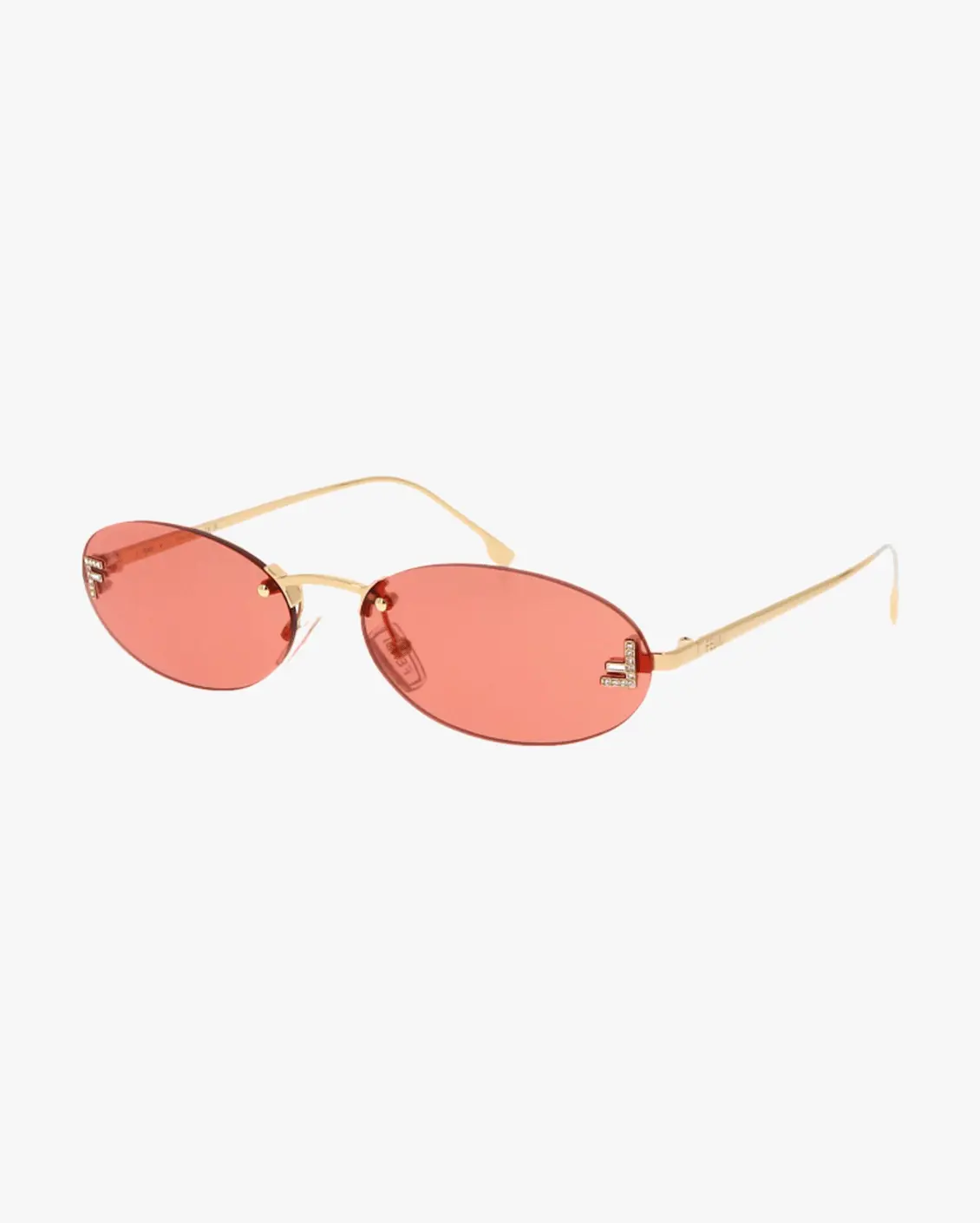 Oval Sunglasses in Gold