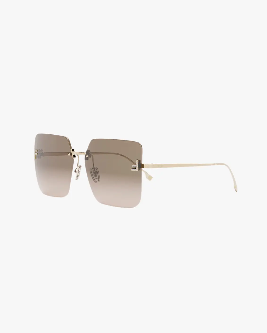 Square Sunglasses in Gold