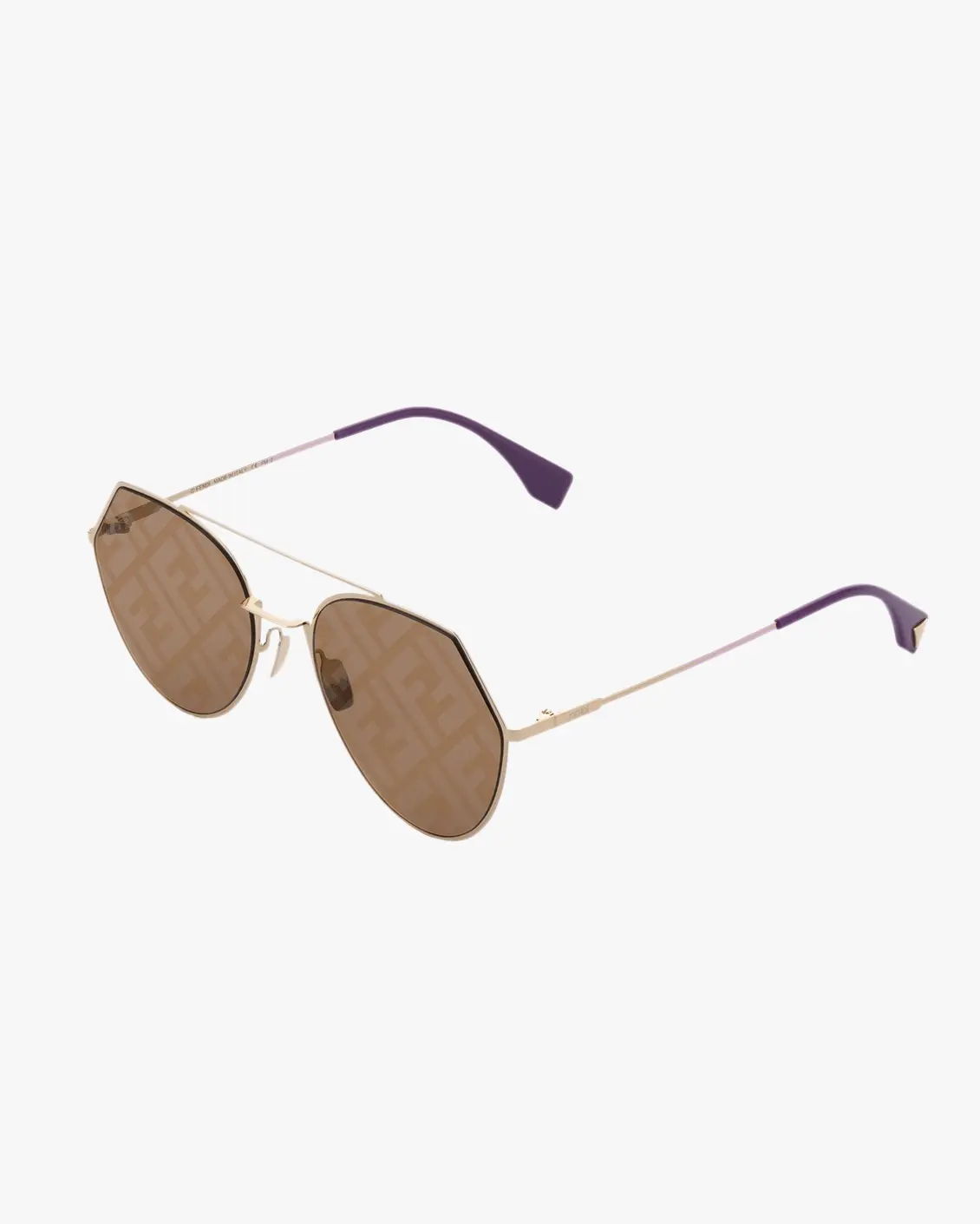 Irregular Sunglasses in Gold