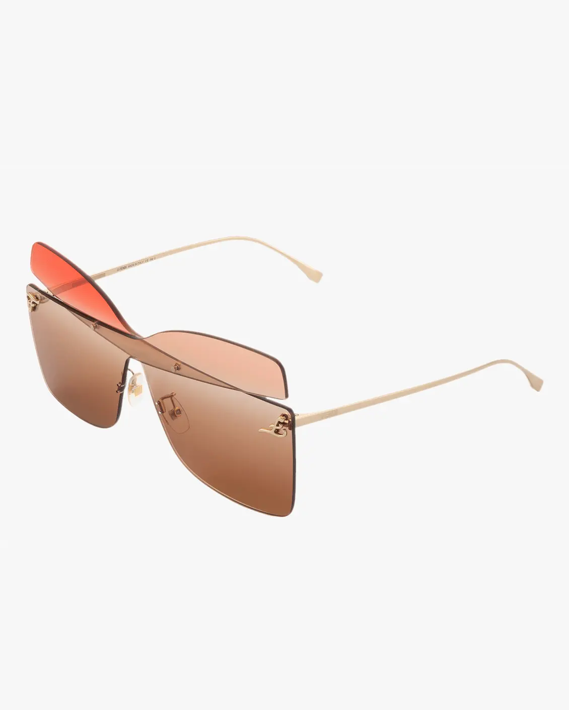 Irregular Sunglasses in Gold