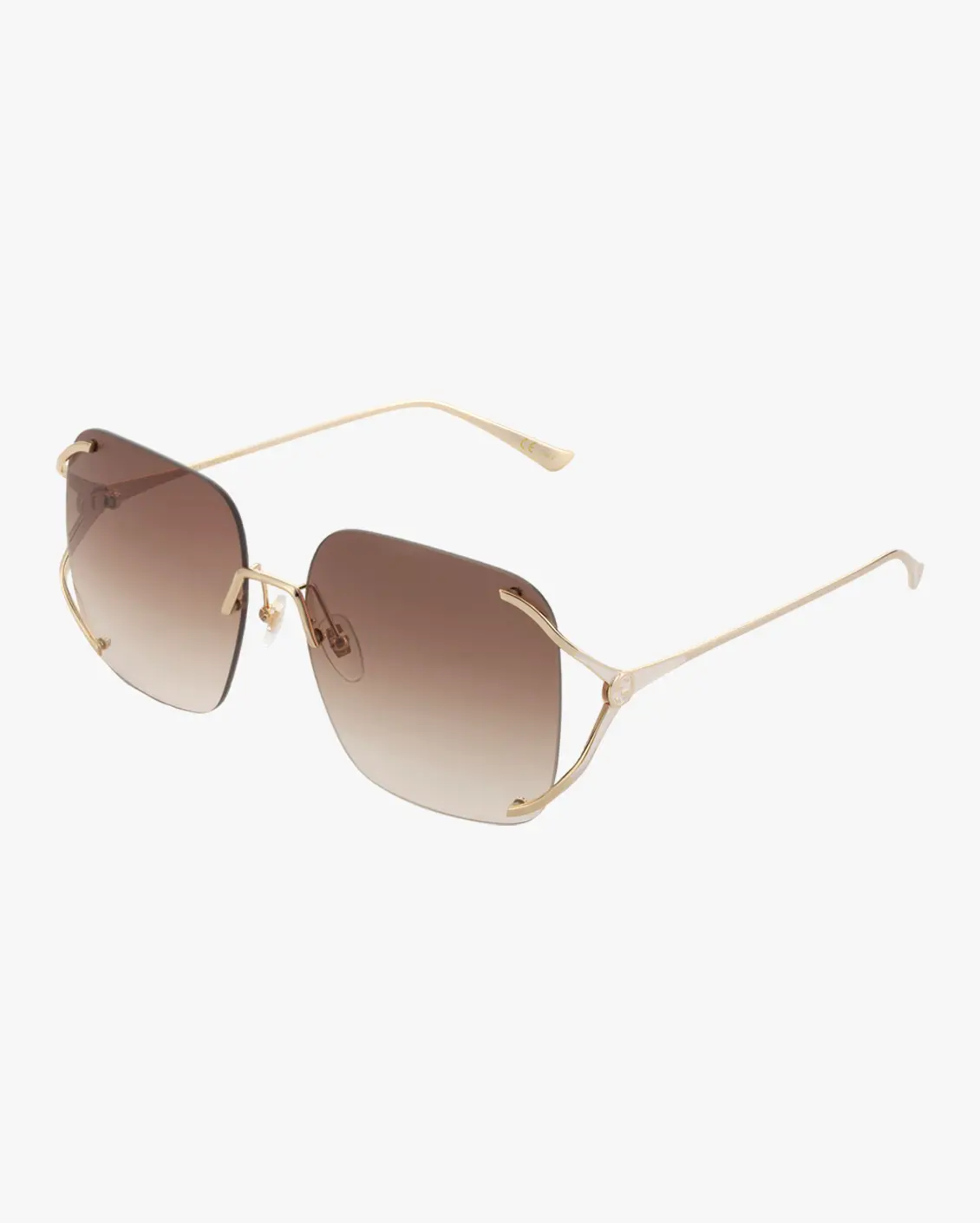 Square Sunglasses in Gold