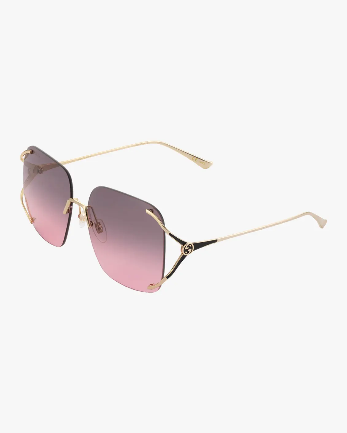 Square Sunglasses in Gold