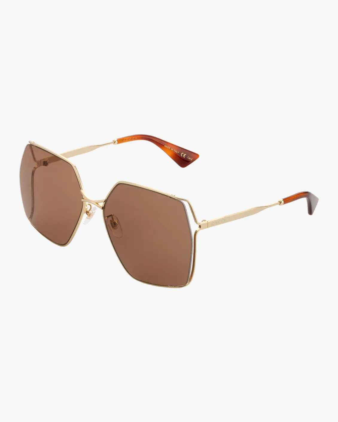 Square Sunglasses in Gold