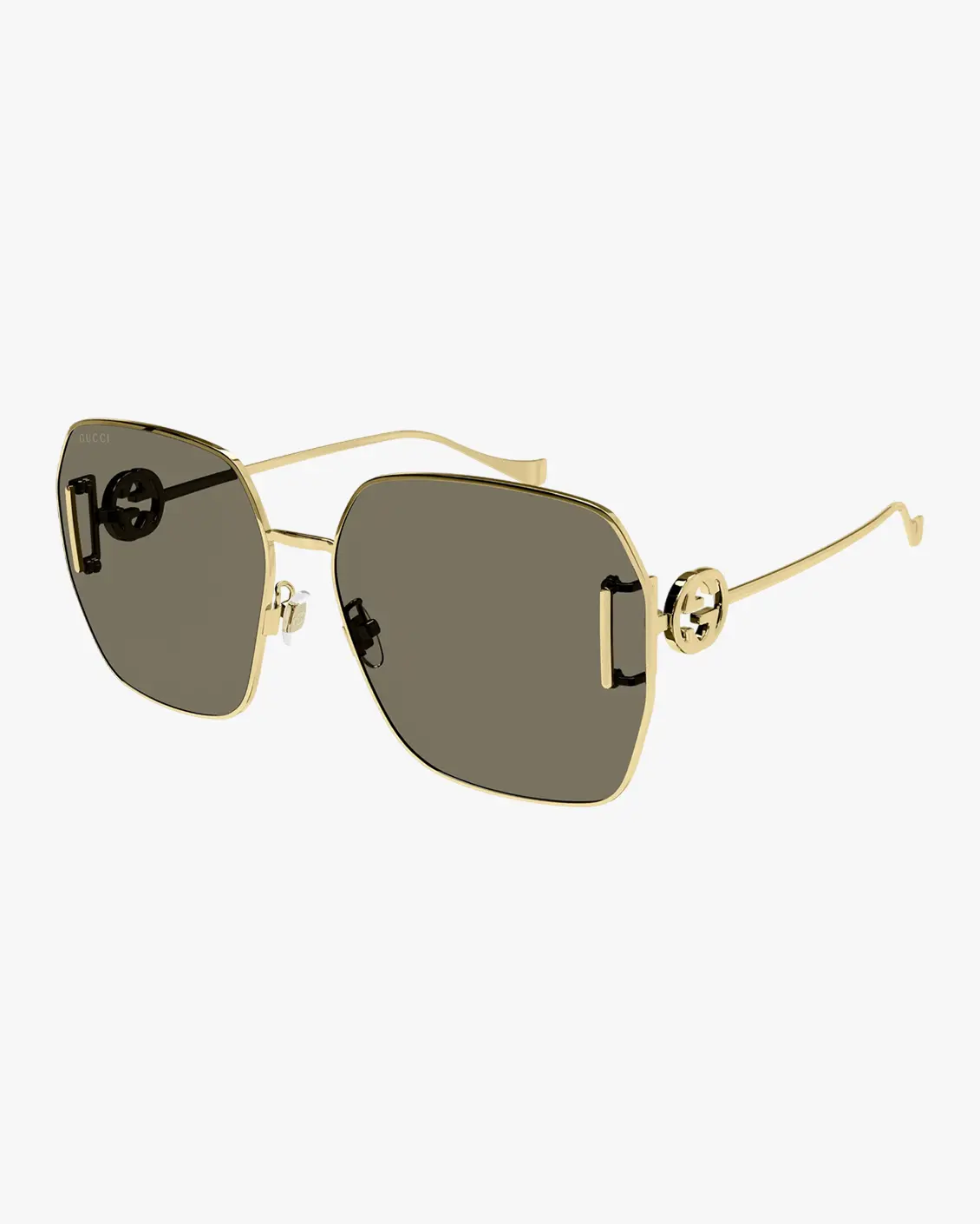 Square Sunglasses in Gold