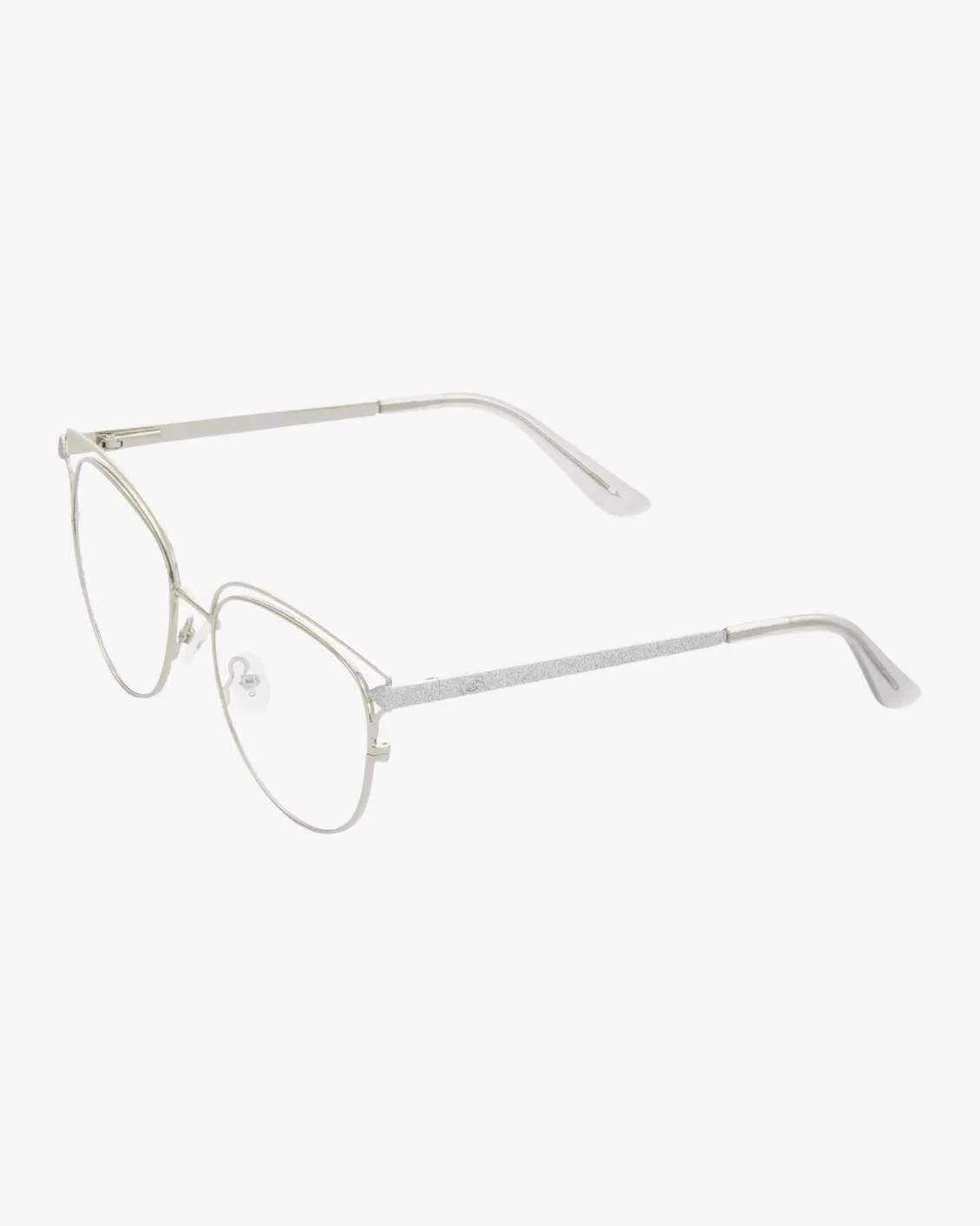 Round Eyeglasses in Silver