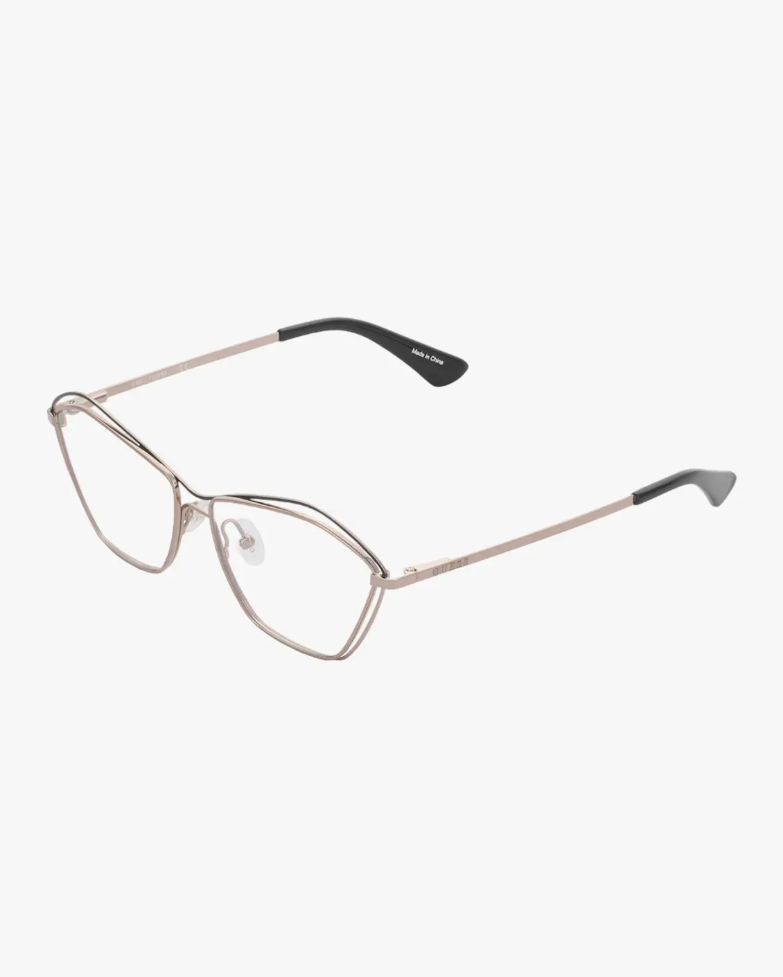 Irregular Eyeglasses in Silver