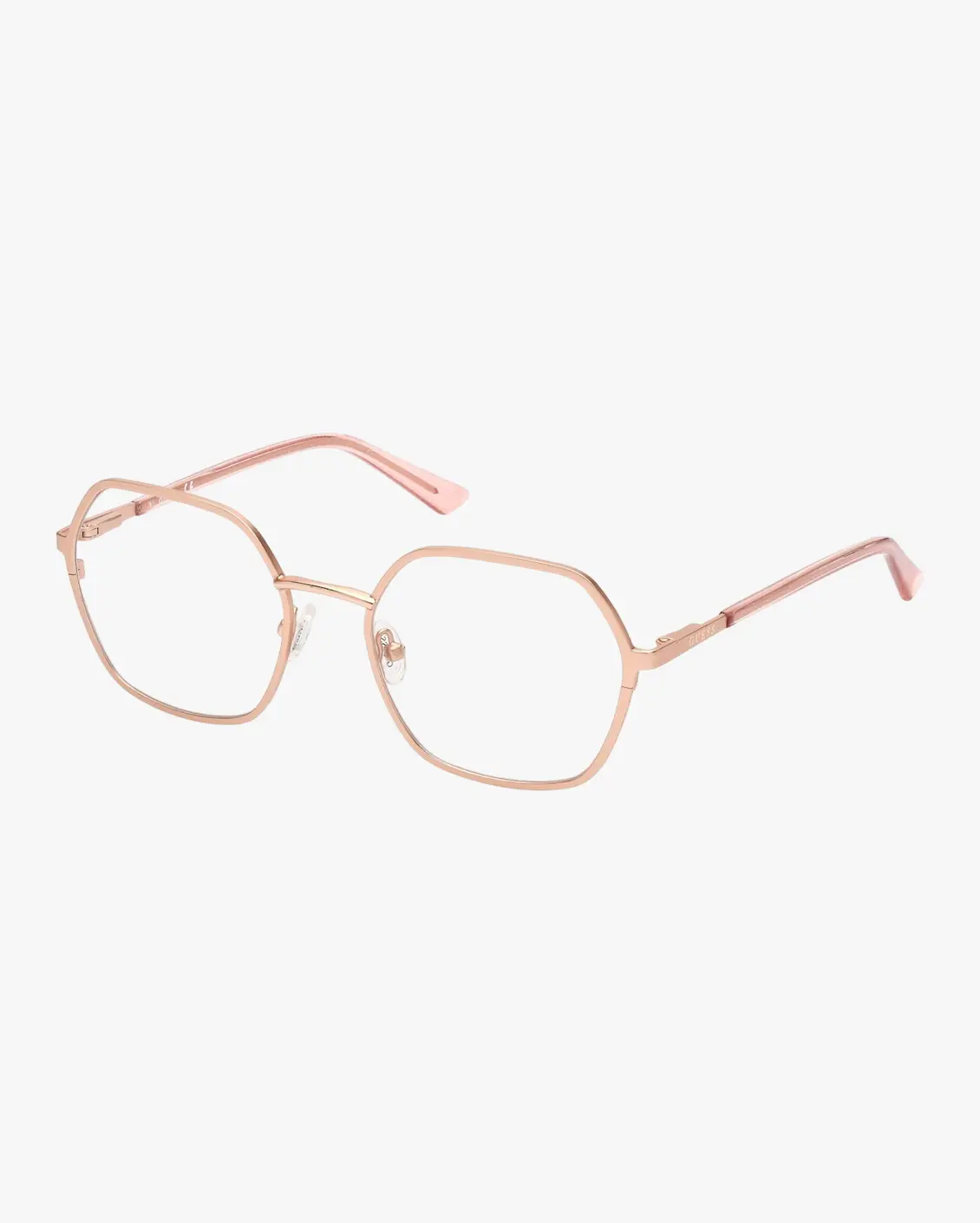 Hexagonal Eyeglasses in Gold