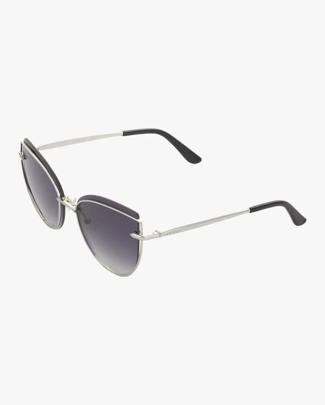 Cat Eye Sunglasses in Silver