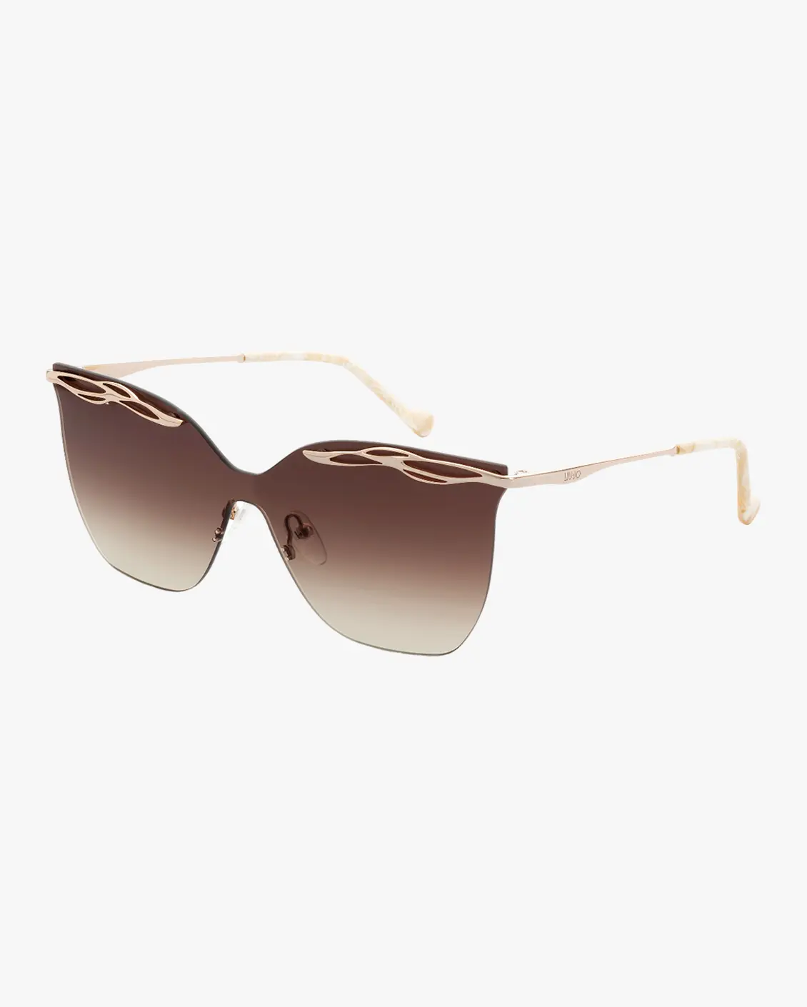 Cat Eye Sunglasses in Gold