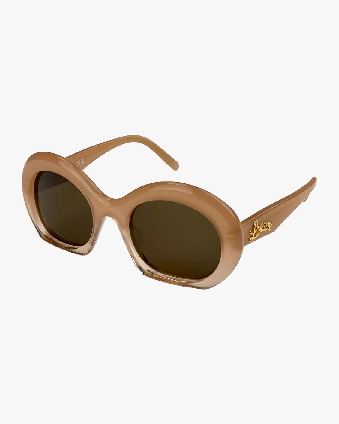 Round Sunglasses in Brown