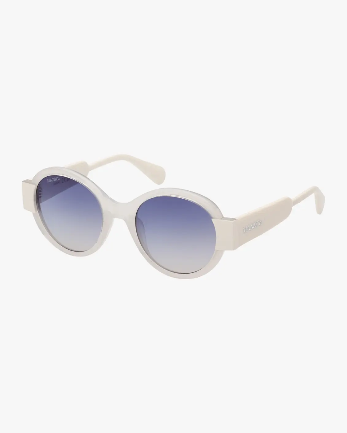 Round Sunglasses in White