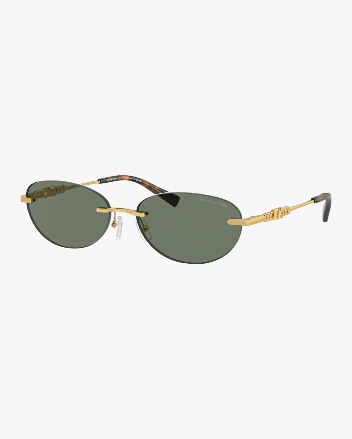 Oval Sunglasses in Gold