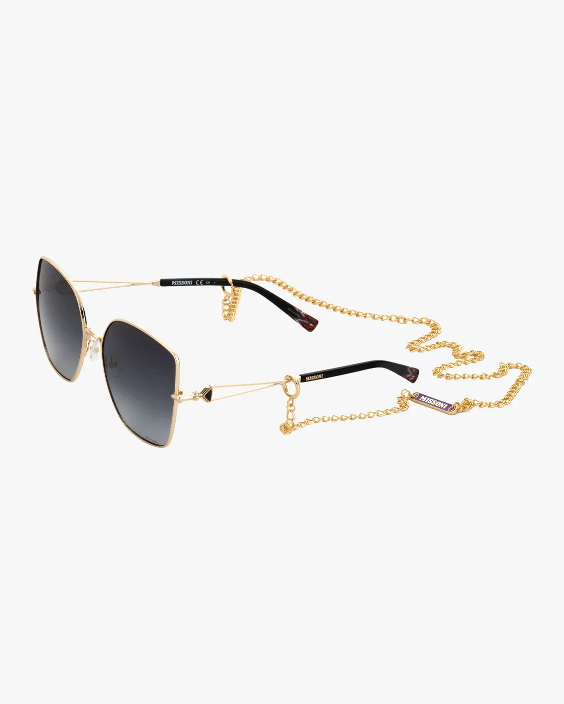 Square Sunglasses in Gold