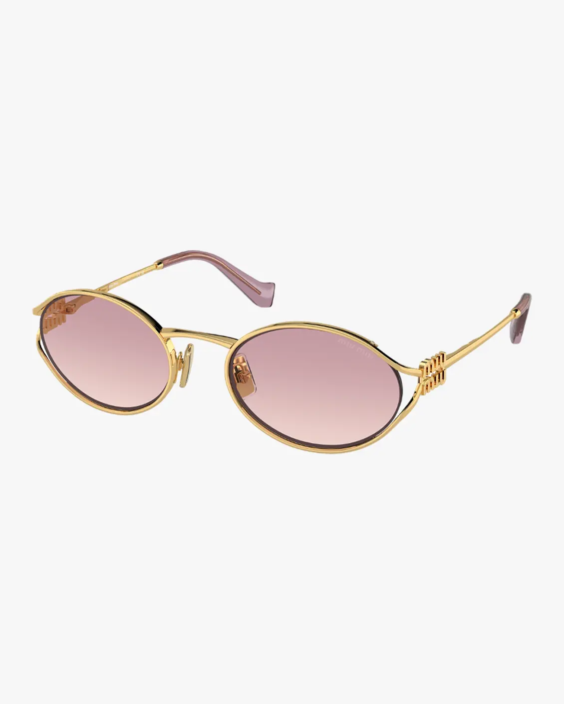 Oval Sunglasses in Gold