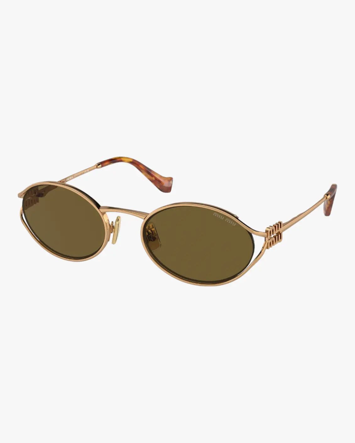 Oval Sunglasses in Gold