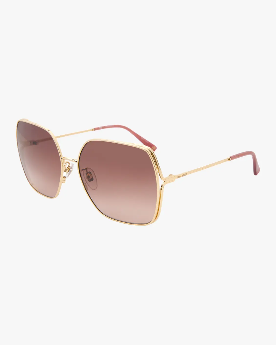 Square Sunglasses in Gold