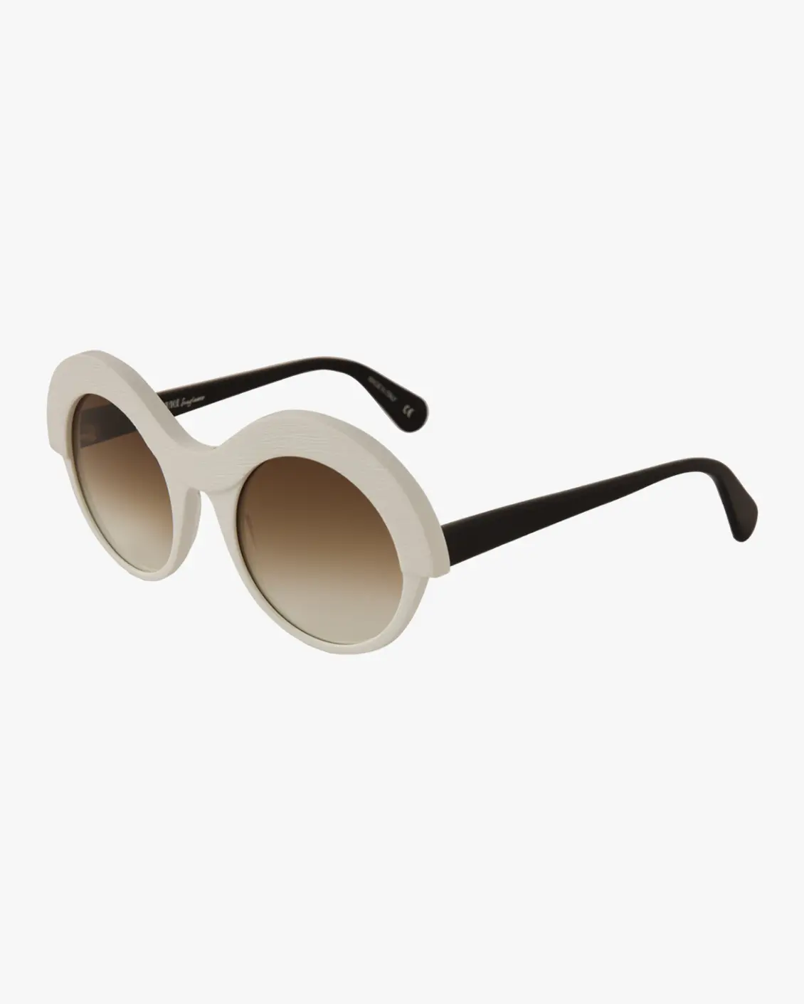 Round Sunglasses in White