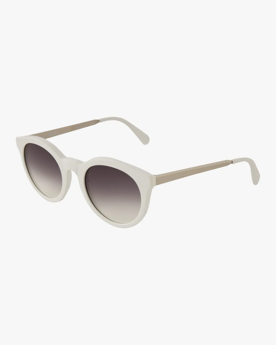 Round Sunglasses in White