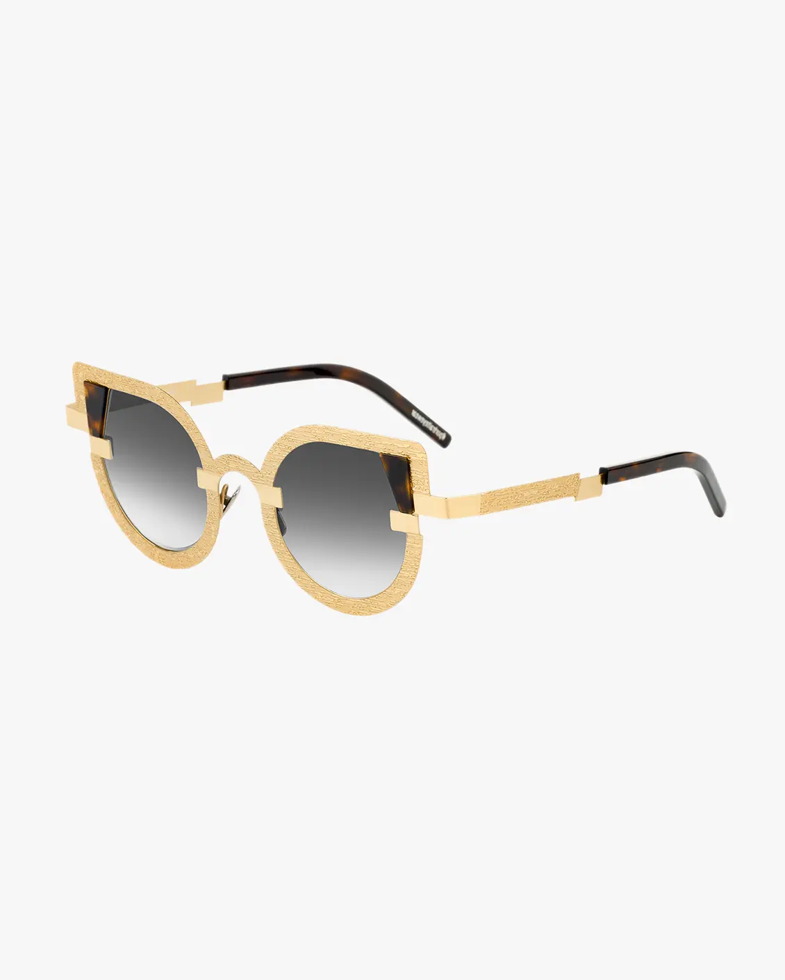 Irregular Sunglasses in Gold