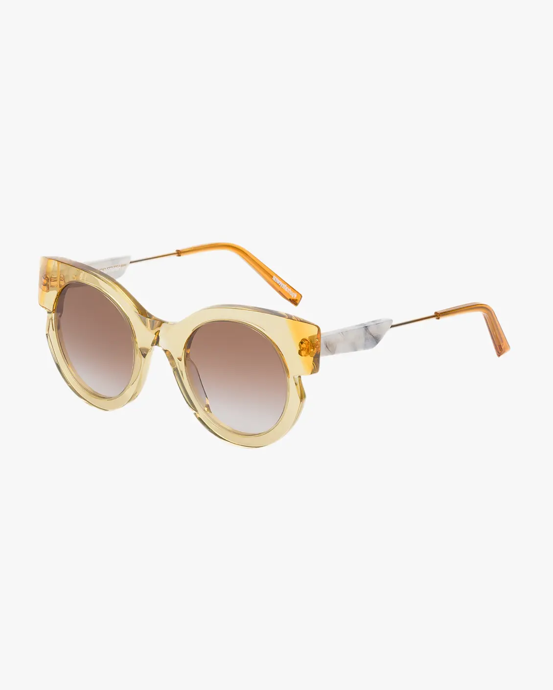 Round Sunglasses in Gold